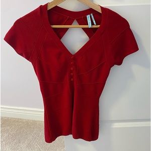 Marciano stretch top in red